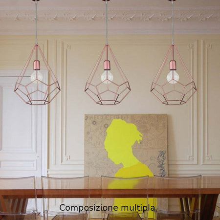 Lampadario-classico-rustico-Padana-Lampadari-FILO-1070-S-E27-LED-metallo-sospensione