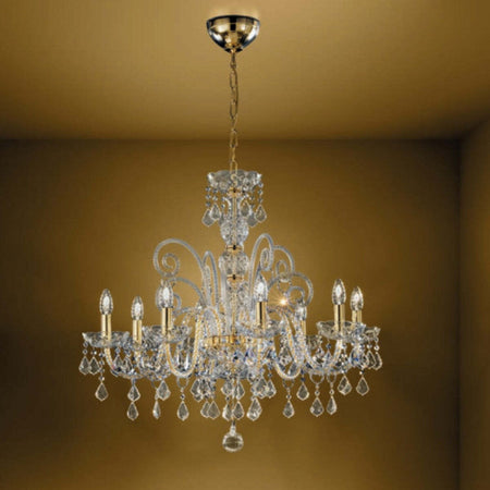 Lampadario-classico-Sylcom-DANDOLO-949-8-E14-LED-vetro-murano-sospensione