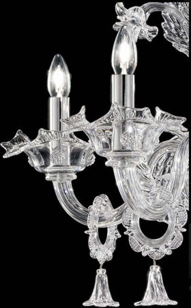 Lampadario-classico-Sylcom-GIUSTINIAN-1377-5-MINI-E14-LED-vetro-murano-sospensione