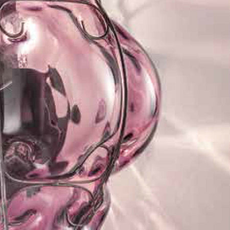 Lampadario-classico-Sylcom-TIEPOLO-1443-30-INOX-E14-LED-acciaio-vetro-soffiato-sospensione