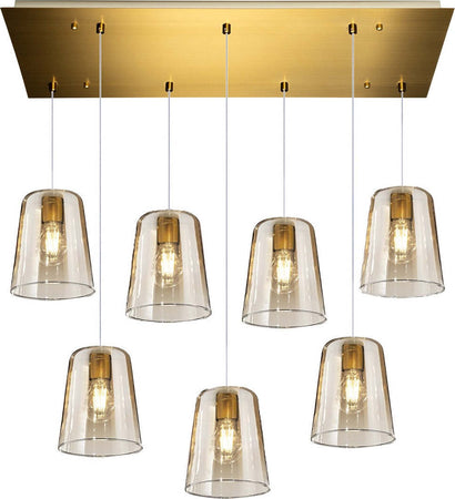 Lampadario-classico-Top-Light-SHADED-1164OS-S7-R-AM-E27-LED-vetro-colorato-lampada-soffitto