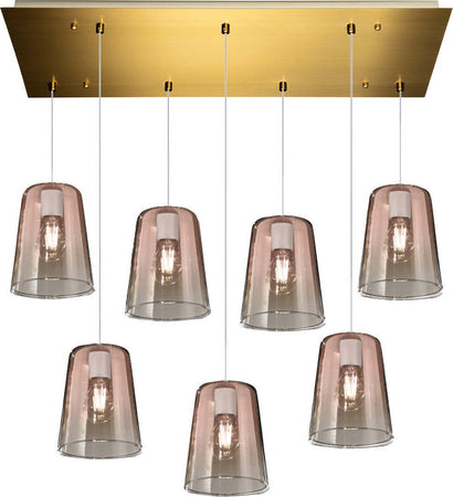 Lampadario-classico-Top-Light-SHADED-1164OS-S7-R-RA-E27-LED-vetro-colorato-lampada-soffitto