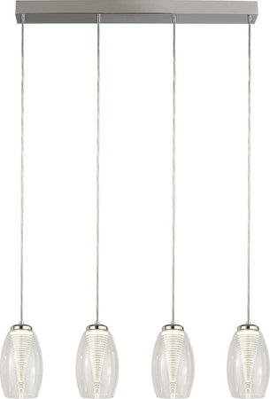 Lampadario-Contemporaneo-Ciclon-Acciaio-Cromo-Vetro-Trasparente-Led-22W-3000K