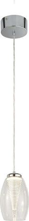 Lampadario-Contemporaneo-Ciclon-Metallo-Cromo-Vetro-Trasparente-Led-6W-3000K