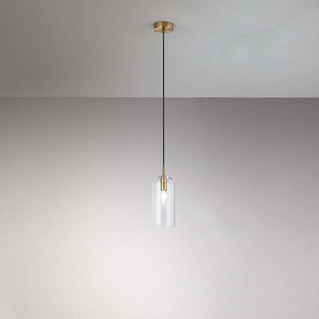 Lampadario-Contemporaneo-Coro-1-Luce-E14-Trasparente-Diffusore-Allungato