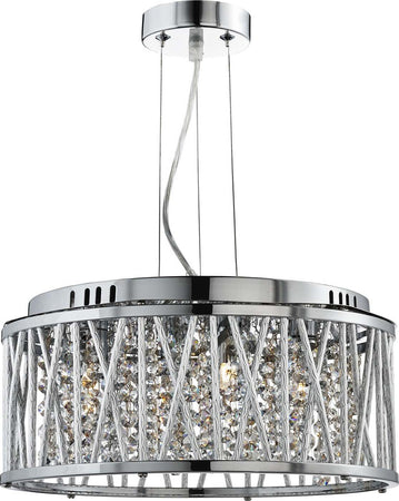 Lampadario-Contemporaneo-Elisa-Acciaio-Cromo-Vetro-4-Luci-G9