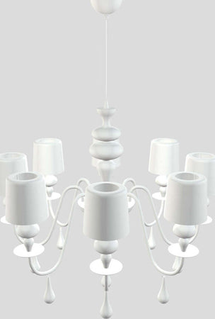 Lampadario-Contemporaneo-Eva-In-Plastica-Bianco-Alluminio-8-Luci