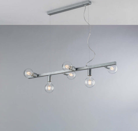 Lampadario-Contemporaneo-Fabian-Argento-6-Luci-E27