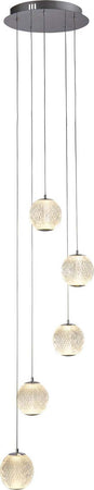 Lampadario-Contemporaneo-Fascino-Acciaio-Cromo-Policarbonato-Led-28W-3000K