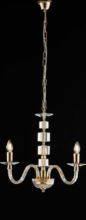 Lampadario-Contemporaneo-Franz-Cristallo-Oro-3-Luci-E14