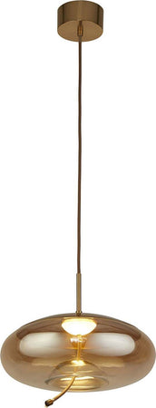 Lampadario-Contemporaneo-Lisbona-Acciaio-Ottone-Vetro-Led-6W-2700K