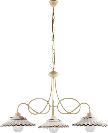 Lampadario-Country-Chic-Bistrot-3-Luci-Avorio-Con-Ceramica-Vietrese