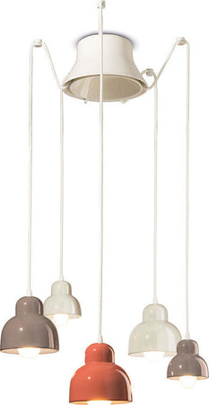 Lampadario-Finitura-Mix-Vintage-Decò-Berimbau-Ceramica-3-Luci-E27