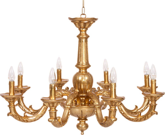 Lampadario-In-Legno-Classico-Oro-8-Luci-Sternidi