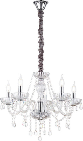 Lampadario-In-Metallo-Classico-Venezia-Cromo-5-Luci-E14