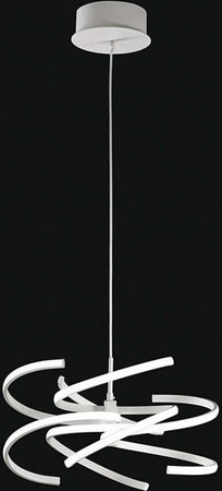 Lampadario-In-Metallo-Moderno-Nest-Bianco-Led-Luce-Calda-Piccolo