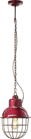 Lampadario-Industrial-Ferro-E-Ceramica-Con-Rete-Vintage-Bordeaux-1-Luce-E27-26Cm