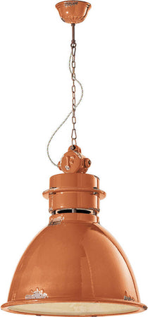 Lampadario-Industrial-Ferro-E-Ceramica-Vintage-Arancio-1-Luce-E27-50Cm