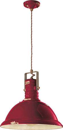 Lampadario-Industrial-Ferro-E-Ceramica-Vintage-Bordeaux-1-Luce-E27-40Cm