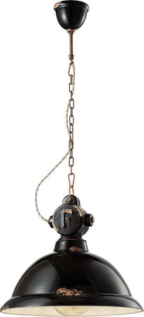 Lampadario-Industrial-Ferro-E-Ceramica-Vintage-Nero-1-Luce-E27