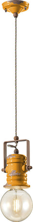 Lampadario-Industrial-Minimal-Urban-Ferro-E-Ceramica-Vintage-Giallo-1-Luce-E27