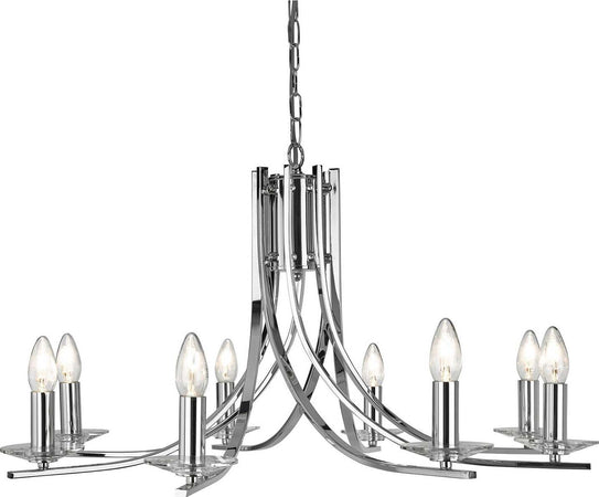 Lampadario-Industrial-Nordico-Ascona-Acciaio-Cromo-Vetro-8-Luci-E14