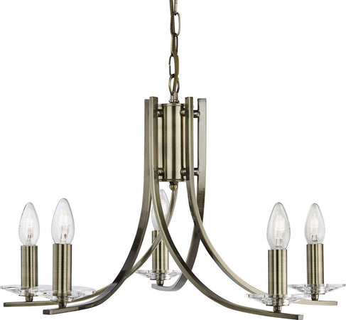 Lampadario-Industrial-Nordico-Ascona-Acciaio-Ottone-Vetro-5-Luci-E14