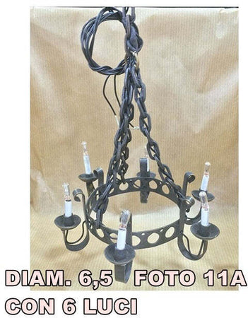 LAMPADARIO LAMPADARI IN OTTONE LUCE 12V. PER PRESEPI