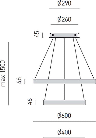 Lampadario-led-Gea-Luce-CRISEIDE-S2P-B-5300Lm-alluminio-sospensione-moderna