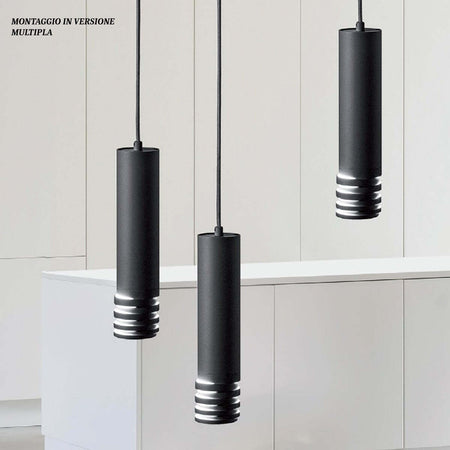 Lampadario-led-Gea-Luce-EMILY-S-GU10-nero-lampada-soffitto-moderna