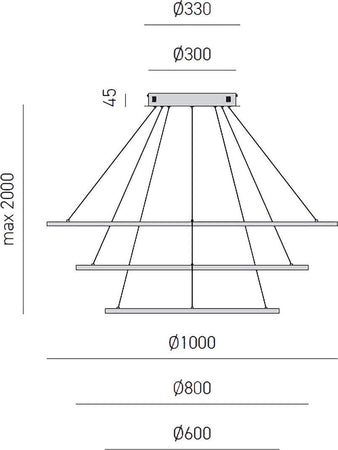 Lampadario-led-Gea-Luce-ERIKA-S3-B-7100Lm-alluminio-sospensione-moderna