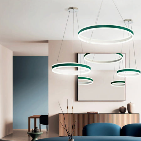 Lampadario-led-Promoingross-TWIN-S60-LED-CCT-4360Lm-dimmerabile-telecomando-sospensione-lampada-soffitto-anello-ultramoderna