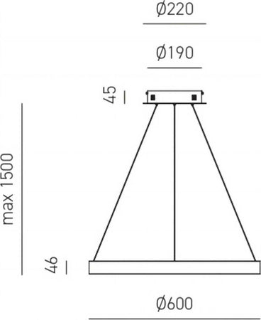 Lampadario-moderna-Gea-Luce-CRISEIDE-SP-N-LED-alluminio-sospensione