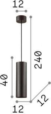 Lampadario-moderna-IDEAL-LUX-LOOK-SP1-BIG-158723-GU10-LED-metallo-sospensione