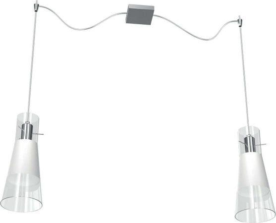 Lampadario-moderna-Top-Light-CONE-1079-S2-E27-LED-vetro-pirex-sospensione