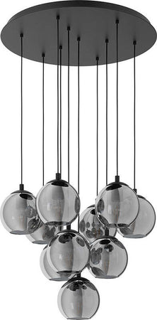 Lampadario-Moderno-Ariscani-10-Luci-Acciaio-Nero