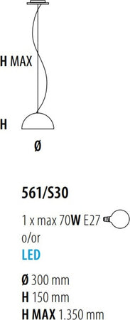 Lampadario-moderno-Fratelli-Braga-DUNE-561-S30-E27-LED-metallo-sospensione