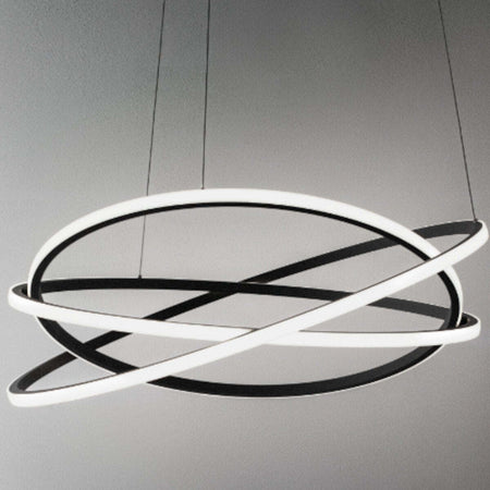 Lampadario-moderno-Gea-Luce-ATIA-SG-N-LED-alluminio-silicone-sospensione