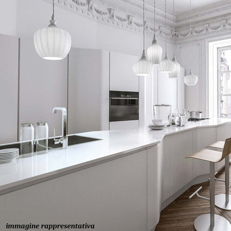 Lampadario-moderno-Gea-Luce-CLEOFE-S10-E27-LED-vetro-bianco-lampada-sospensione