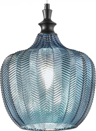 Lampadario-moderno-Gea-Luce-CLEOFE-S10-E27-LED-vetro-cobalto-lampada-sospensione