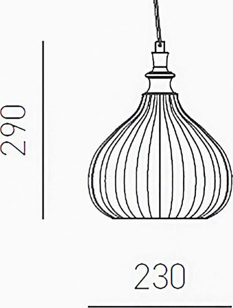 Lampadario-moderno-Gea-Luce-CLEOFE-S11-E27-LED-vetro-cobalto-lampada-sospensione