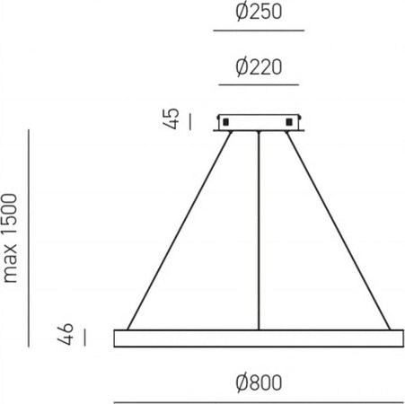 Lampadario-moderno-Gea-Luce-CRISEIDE-SG-N-LED-alluminio-sospensione