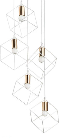 Lampadario-moderno-Ideal-Lux-ICE-237671-237664-E27-LED-metallo-sospensione