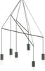 Lampadario-moderno-Ideal-Lux-POP-SP6-E27-LED-metallo-sospensione