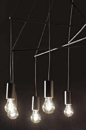 Lampadario-moderno-Ideal-Lux-POP-SP6-E27-LED-metallo-sospensione