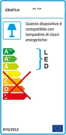 Lampadario-moderno-Ideal-Lux-POP-SP6-E27-LED-metallo-sospensione