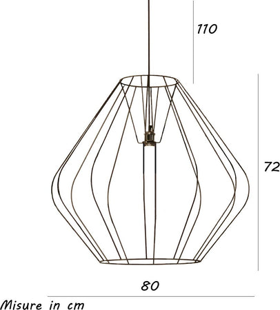 Lampadario-moderno-Illuminando-ANFORA-SP-G-E27-LED-metallo-sospensione-lampada-soffitto