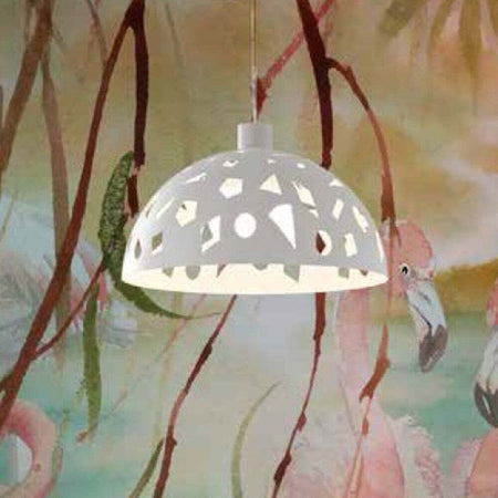 Lampadario-moderno-Illuminando-GEO-SP-C1-LED-sospensione-metallo-taglio-laser-bianco-grigio-sabbia-interni-33.5CM-E27