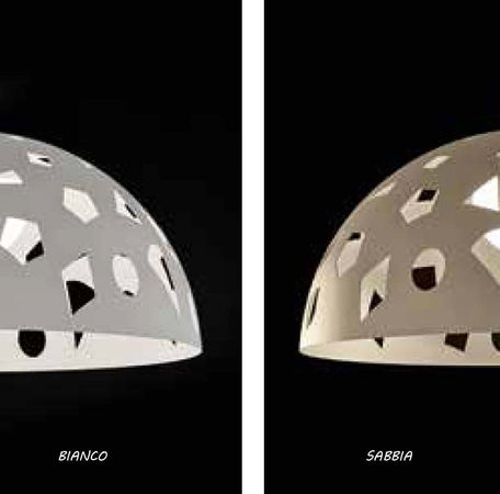 Lampadario-moderno-Illuminando-GEO-SP-C1-LED-sospensione-metallo-taglio-laser-bianco-grigio-sabbia-interni-33.5CM-E27