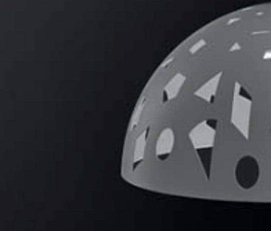 Lampadario-moderno-Illuminando-GEO-SP-C2-LED-sospensione-metallo-taglio-laser-bianco-grigio-sabbia-interni-50CM-E27